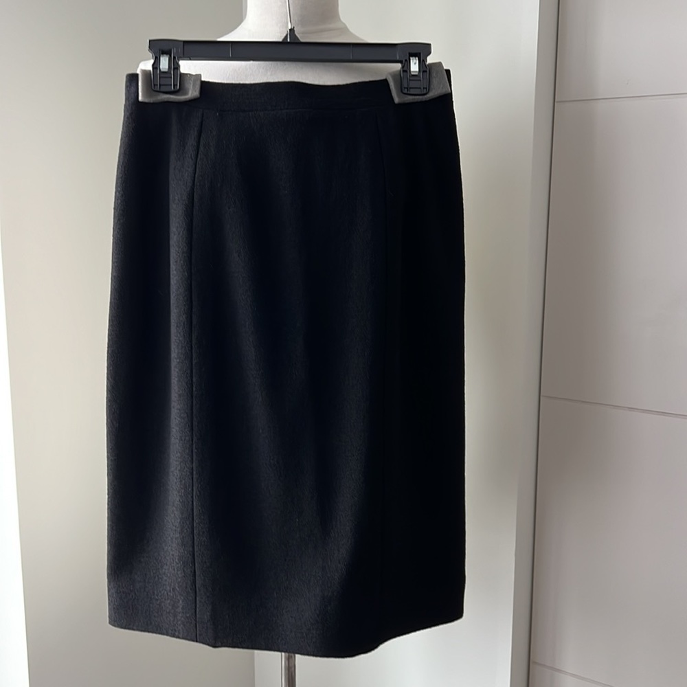 CHANEL pencil, straight black skirt